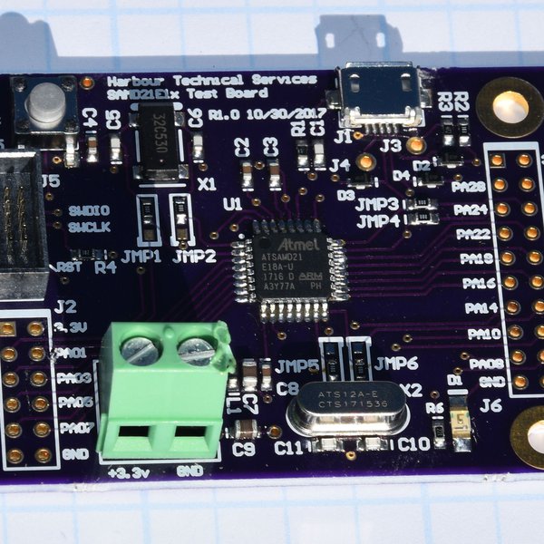 Fanout Board for ATSAMD21E18 MCU | Hackaday.io