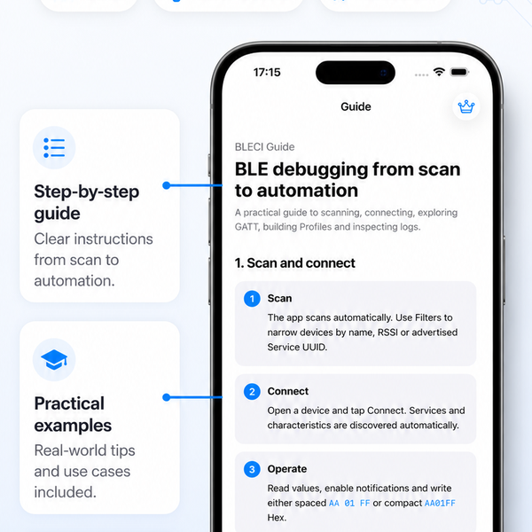 BLECI – BLE Debugging & Automation Tool | Hackaday.io