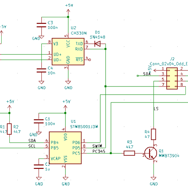 STM8S001J3M3 USB Dongle with CH330N | Hackaday.io
