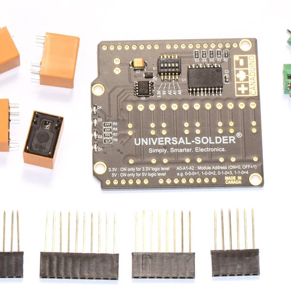 4-Channel, stackable I2C Relay Shield for Arduino | Hackaday.io