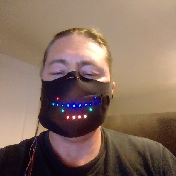 Neopixel Facemask With Embedded Media & Phone | Hackaday.io