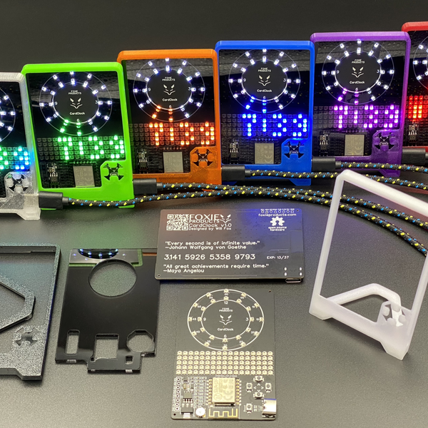 Foxie CardClock | Hackaday.io