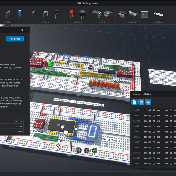 Realtime 3D Circuit Simulation Circuit Diagram