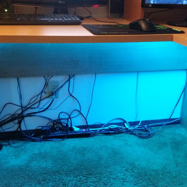 Under store desk led