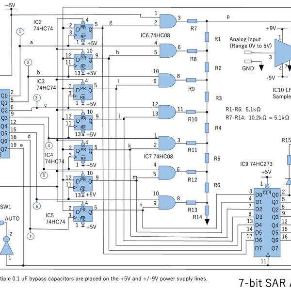 Homemade Successive Approximation Register ADC | Hackaday.io