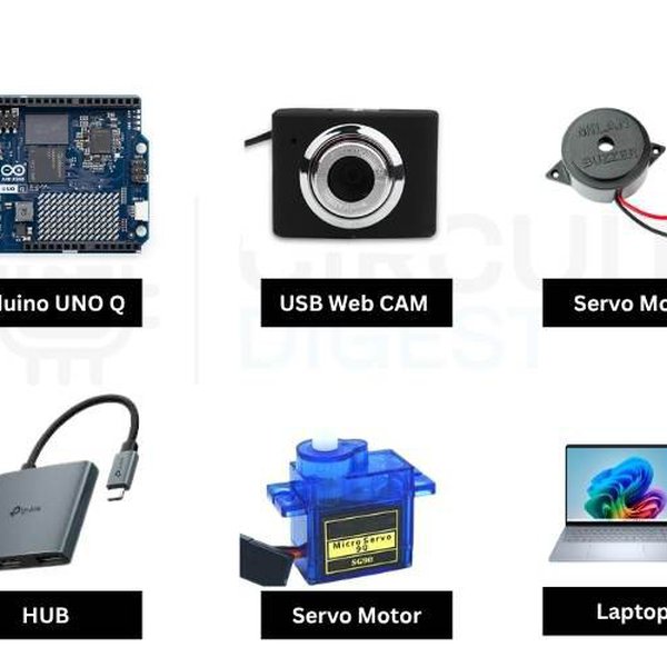 Cluttered Arduino AI Waste Sorter with Arduino UNO Q | Hackaday.io