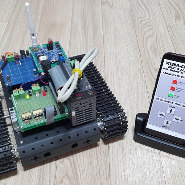 XBM-DN32H2 PLC Tank Rover Robot Project 