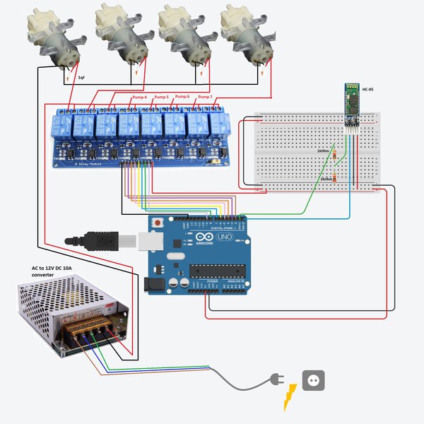 Arduino Cocktailmaker | Barbot on the cheap | Hackaday.io