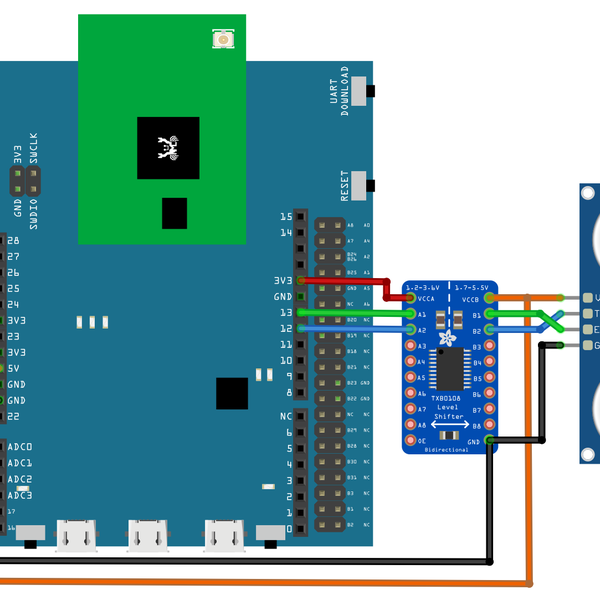 Measure distance with ultrasonic sensor | Hackaday.io