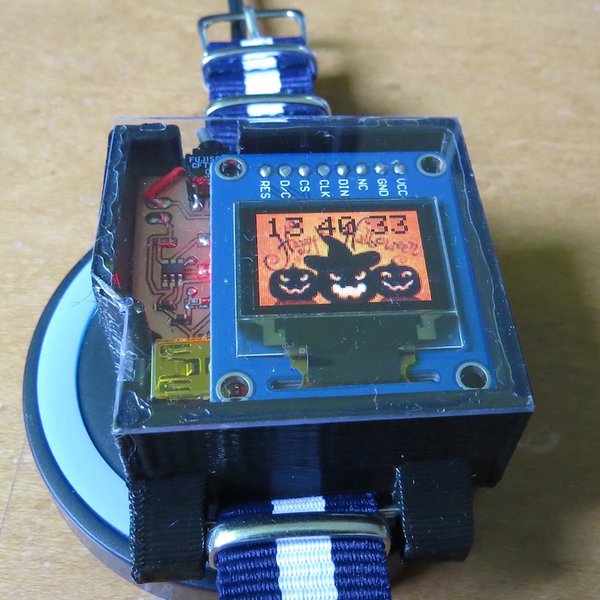 Color-coded clock! by full color OLED | Hackaday.io