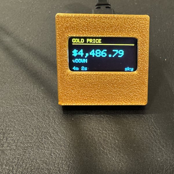 Gold Price Monitor - ESP32 + OLED | Hackaday.io