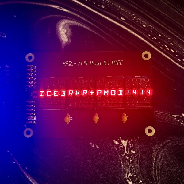 HPDL-1414 PMOD Display with a 74HC595 Extender | Hackaday.io