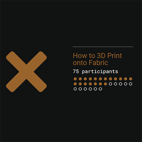 Remoticon: How to 3D Print onto Fabric | Hackaday.io