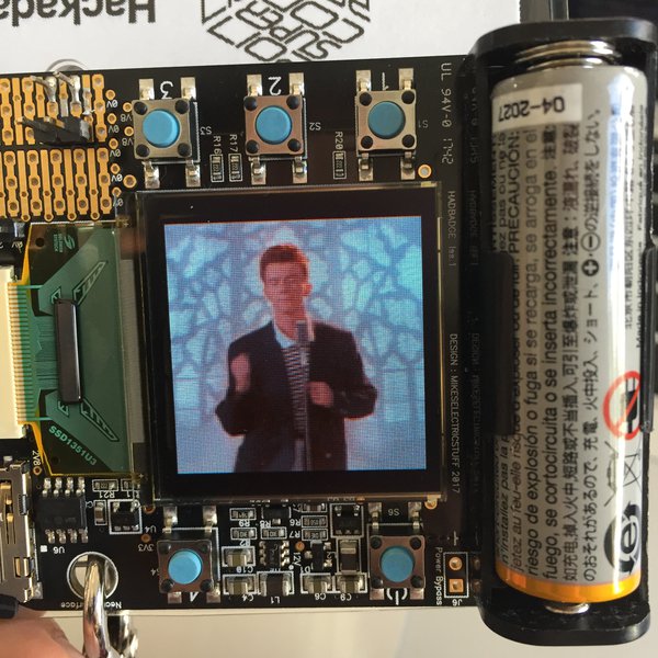 Transcode video w/ffmpeg for SuperCon 2017 Badge | Hackaday.io