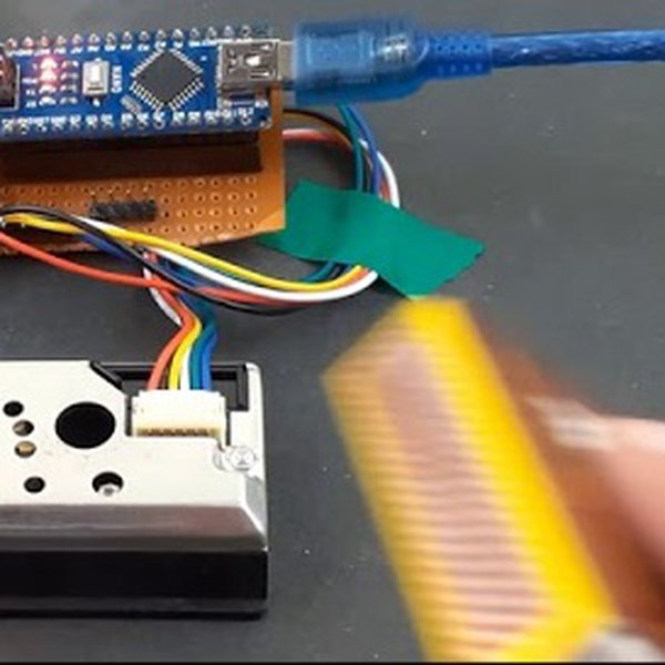 Interfacing GP2Y1014AU0F Sensor with Arduino | Hackaday.io